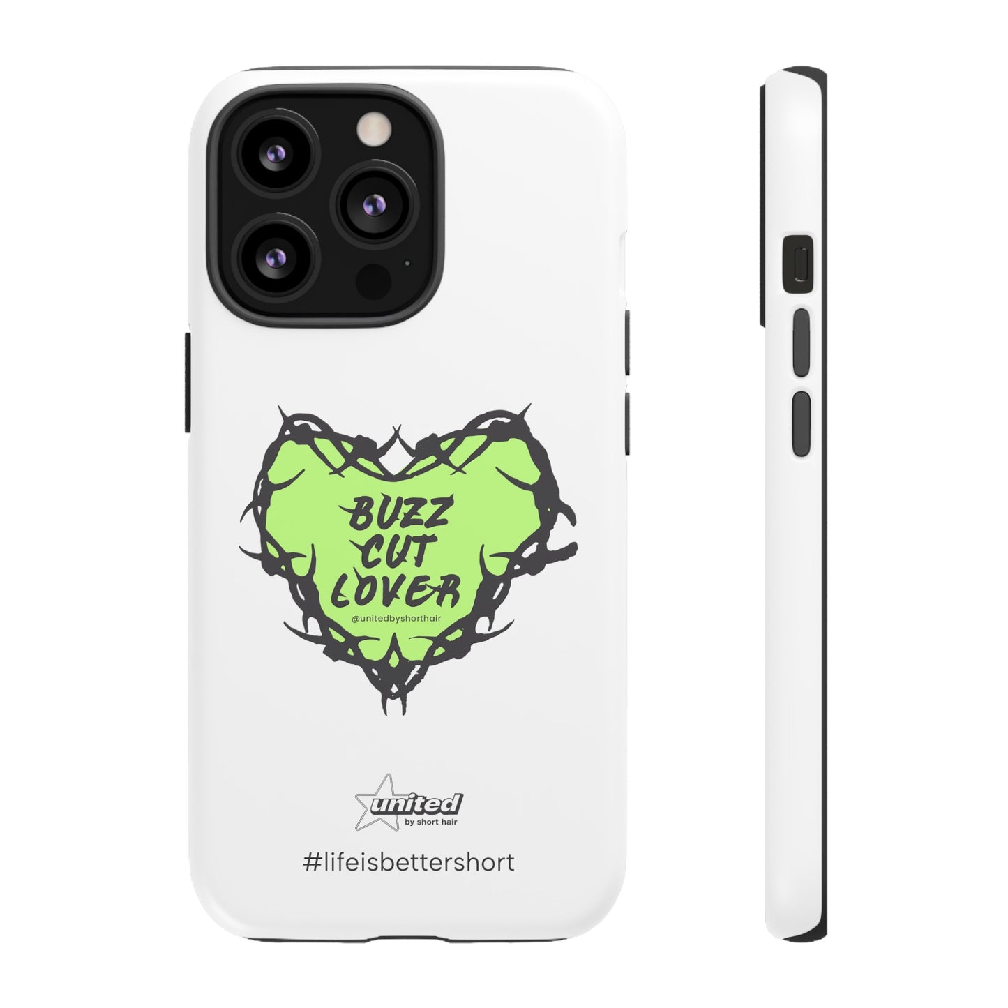 Buzz Cut Lover iPhone Case | White