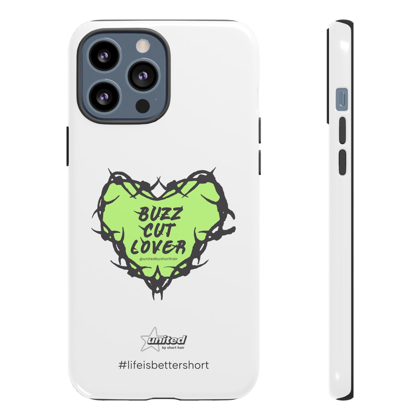 Buzz Cut Lover iPhone Case | White