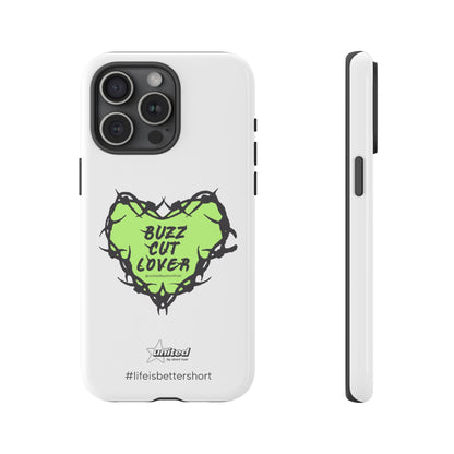 Buzz Cut Lover iPhone Case | White