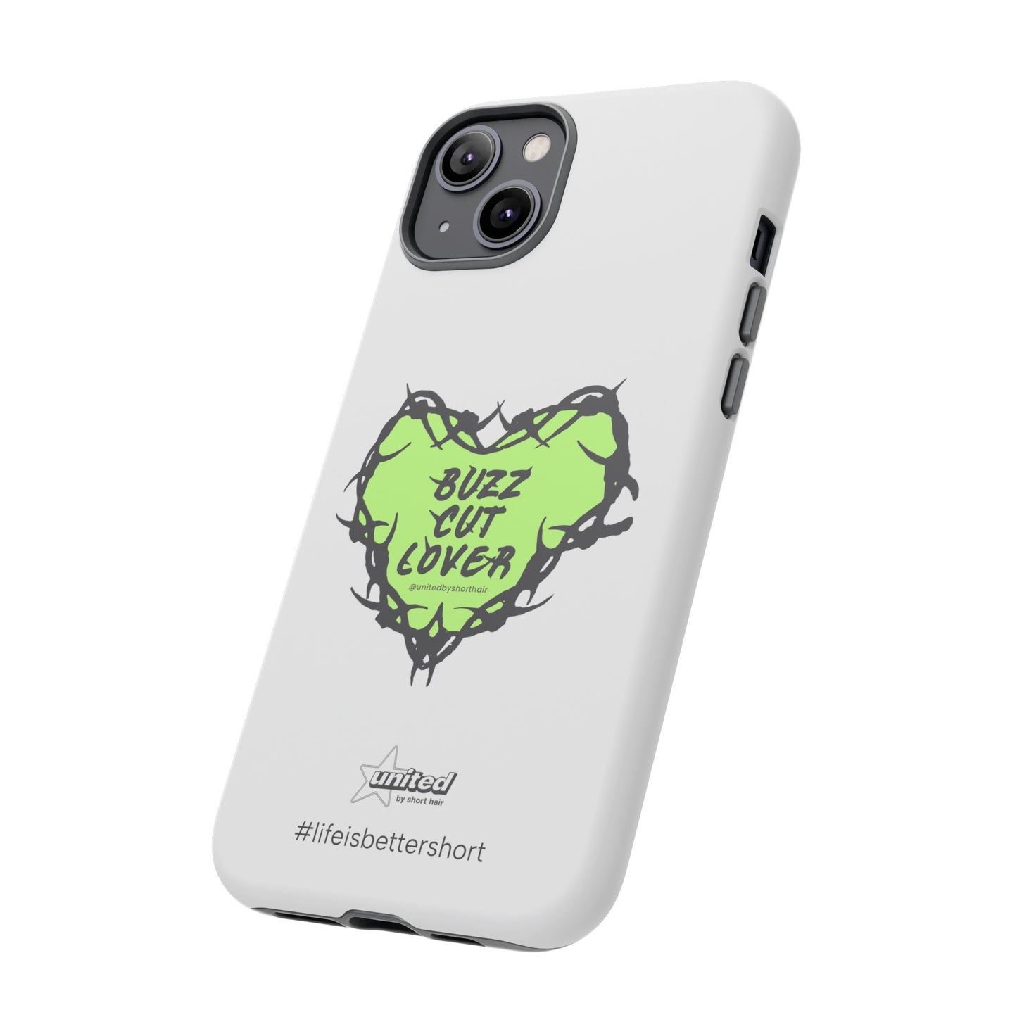 Buzz Cut Lover iPhone Case | White