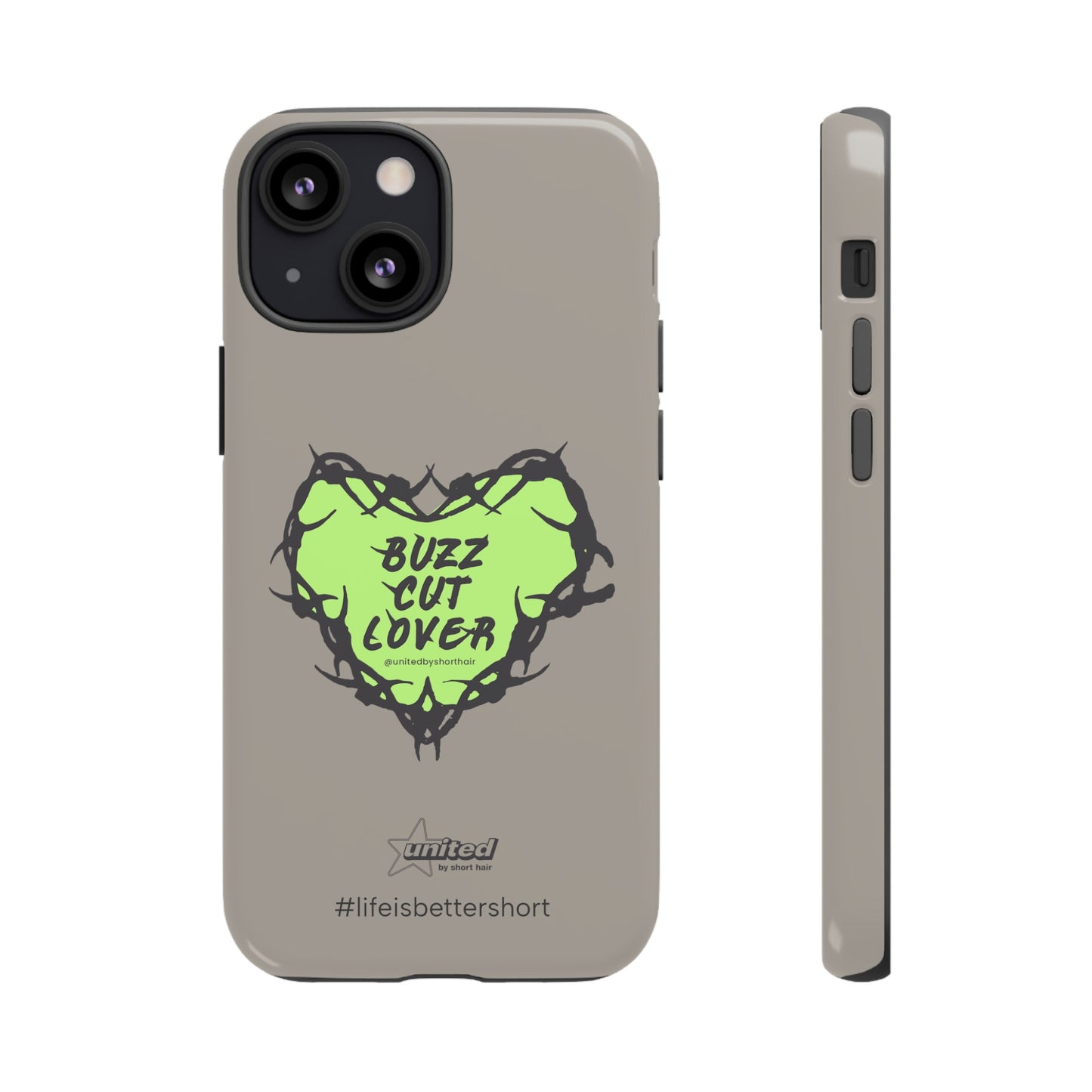 Buzz Cut Lover iPhone Case | Greige