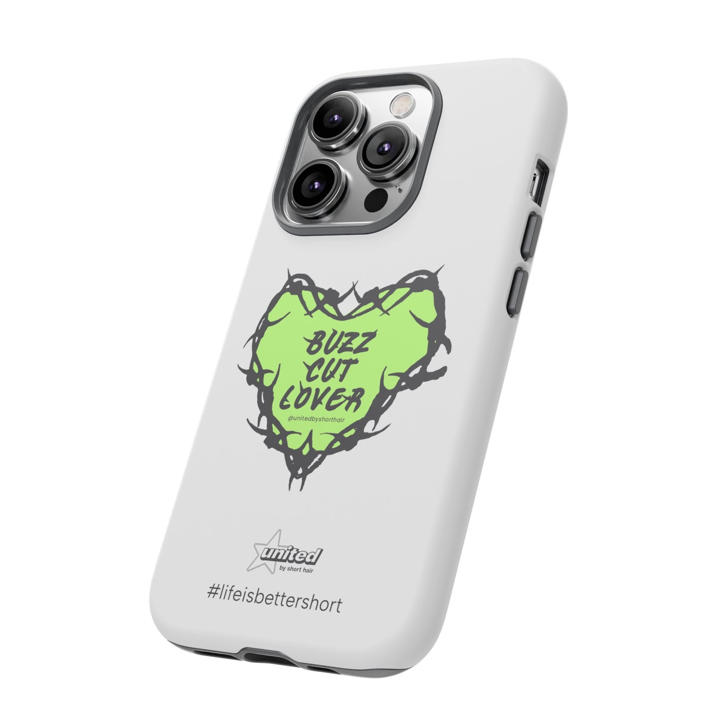 Buzz Cut Lover iPhone Case | White