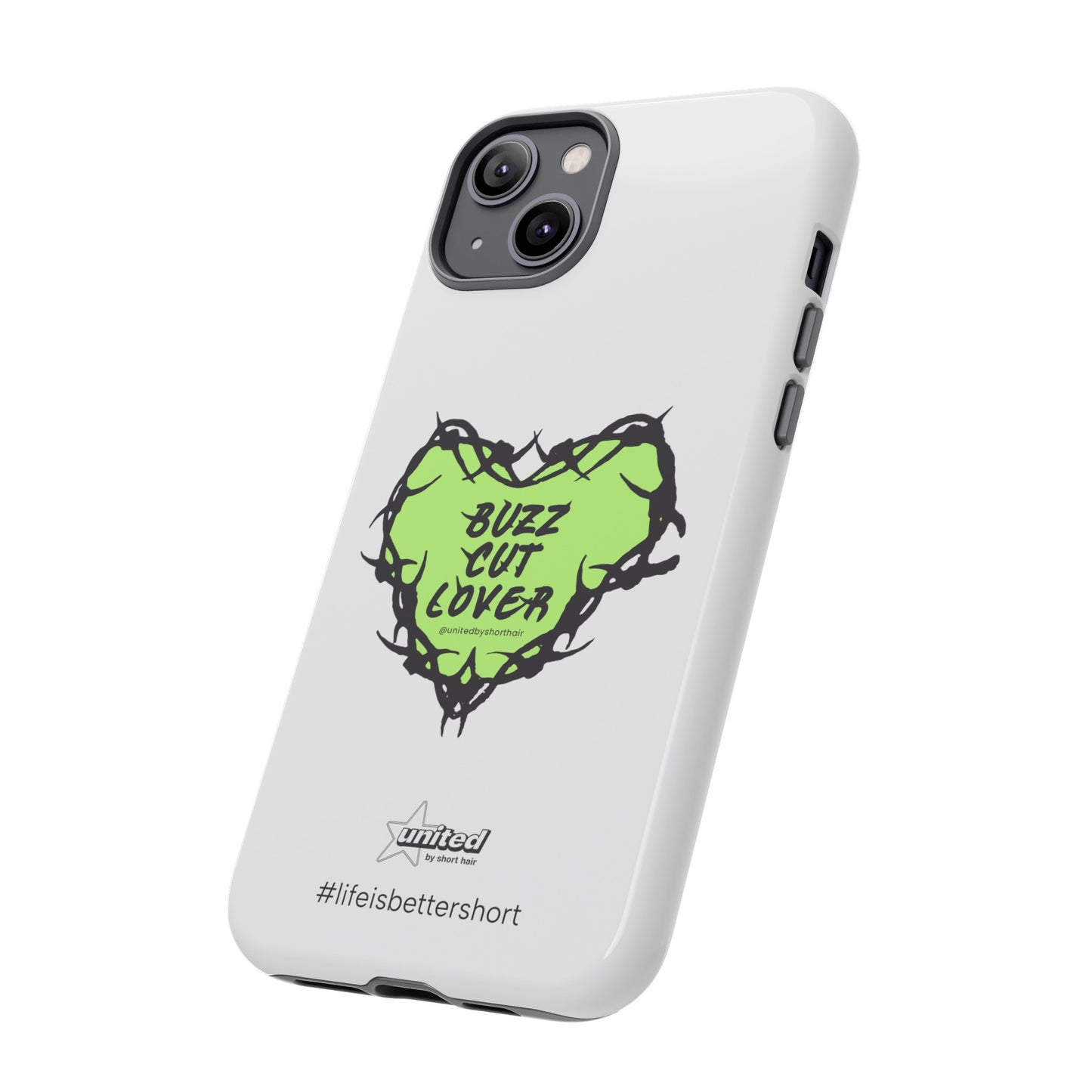 Buzz Cut Lover iPhone Case | White