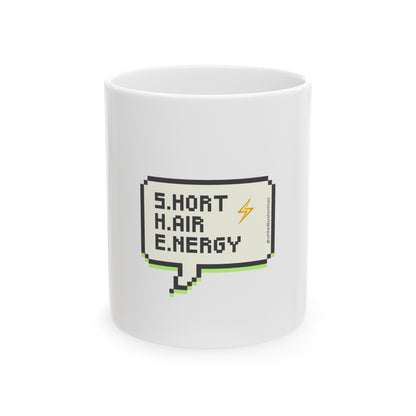 Short Hair Energy Ceramic Mug | 11oz