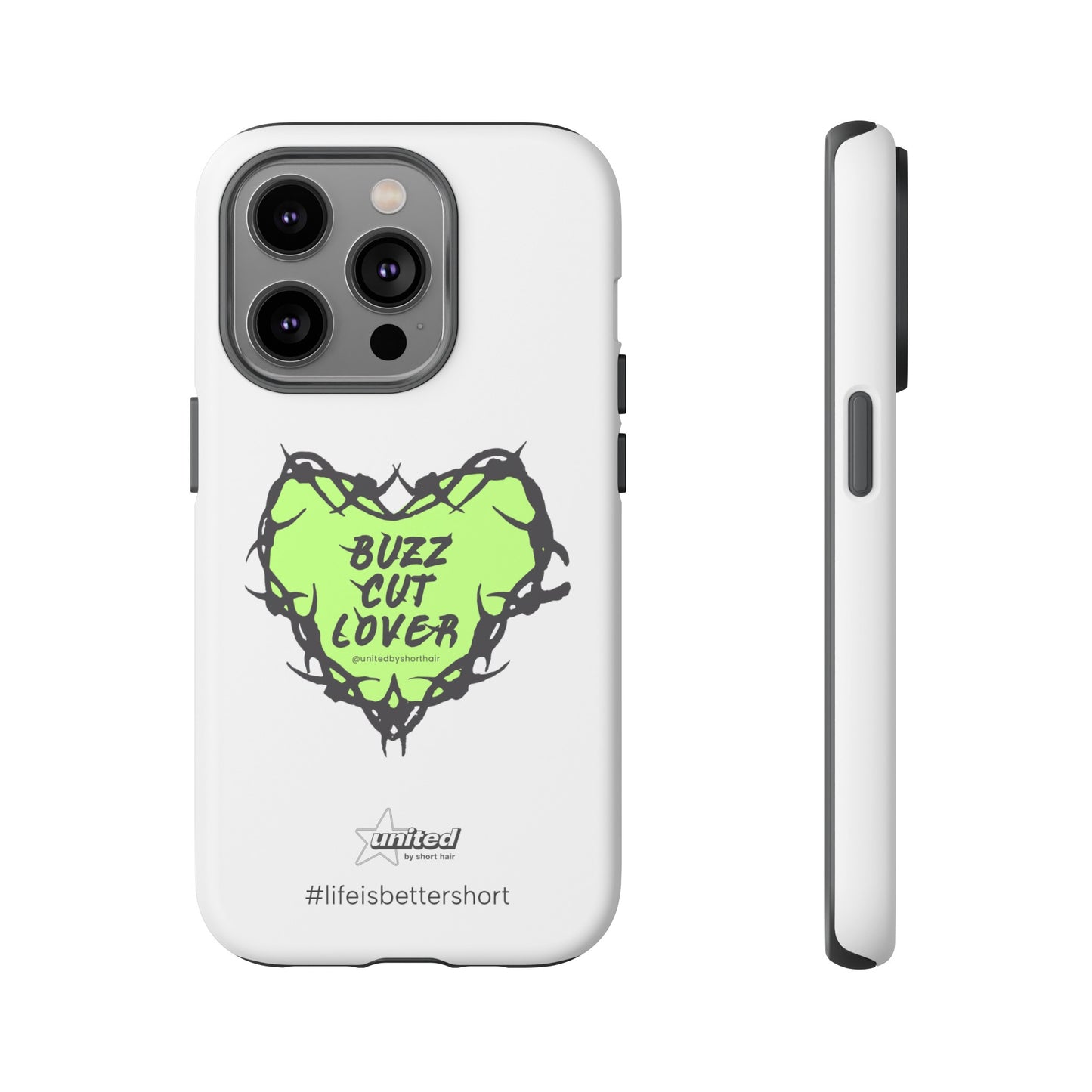 Buzz Cut Lover iPhone Case | White