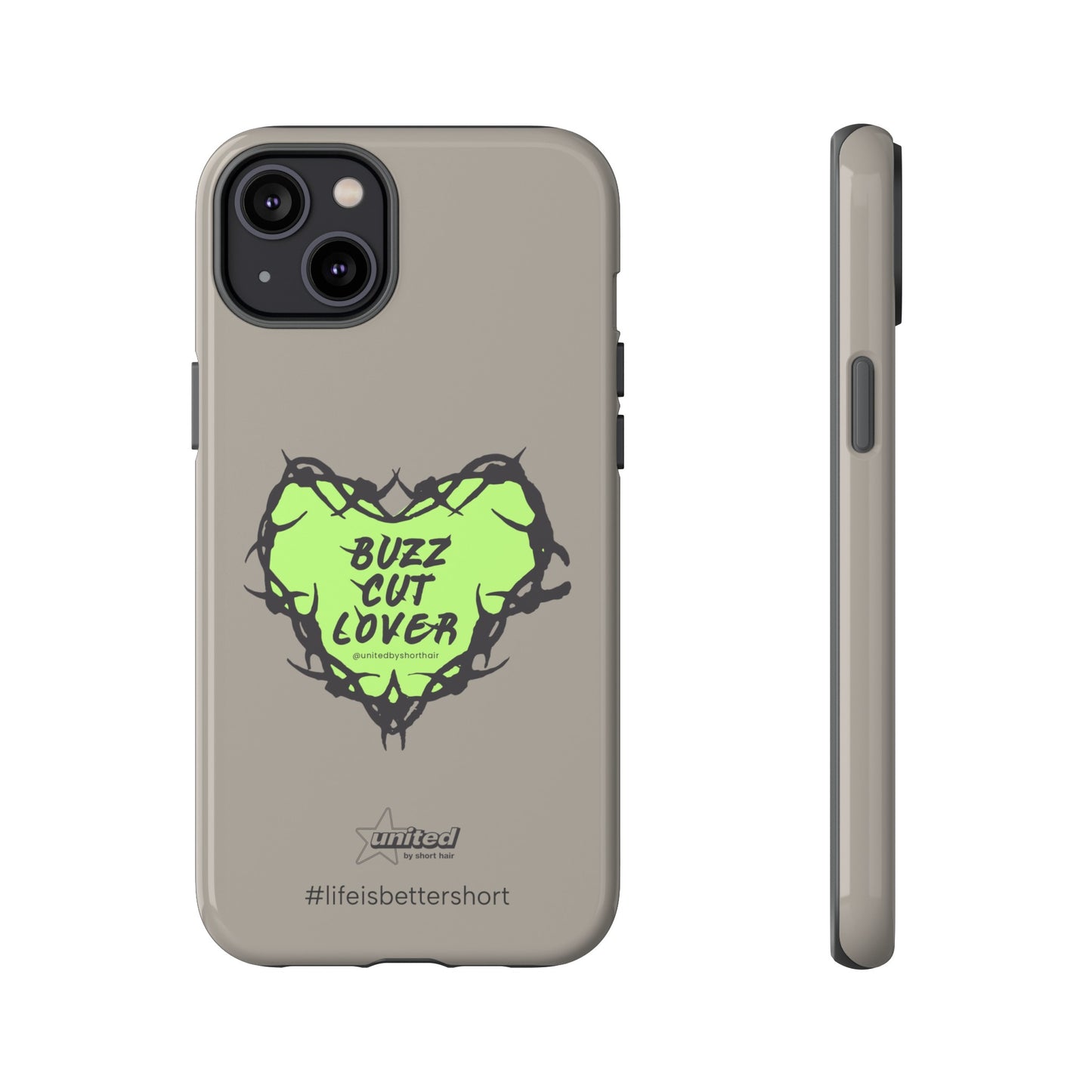 Buzz Cut Lover iPhone Case | Greige