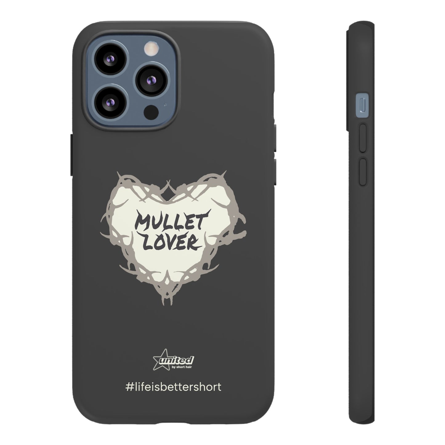 Mullet Lover iPhone Case | Charcoal