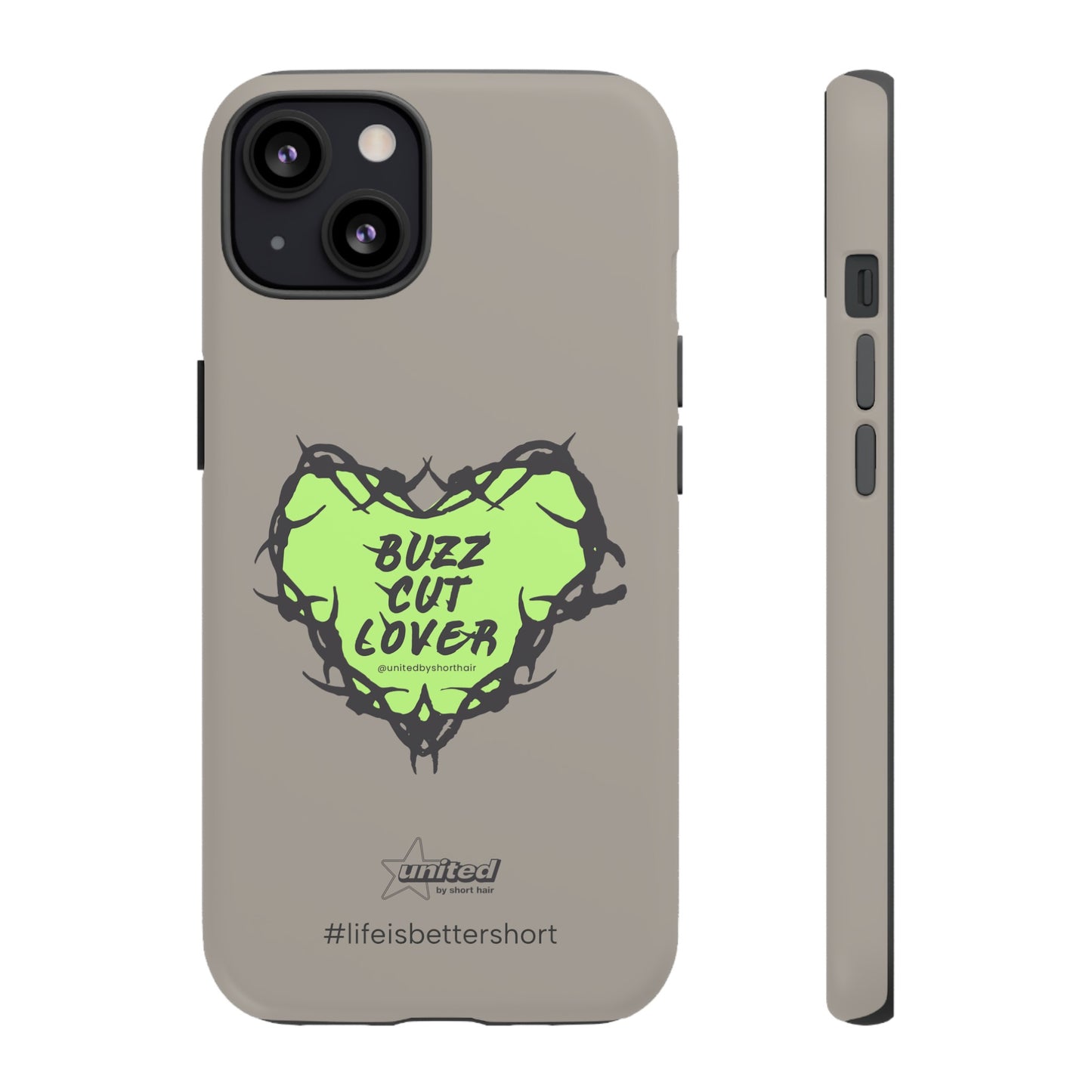 Buzz Cut Lover iPhone Case | Greige