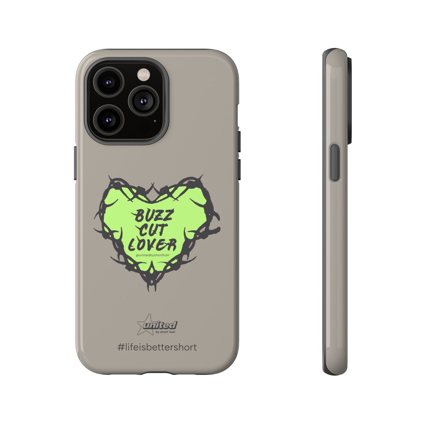 Buzz Cut Lover iPhone Case | Greige