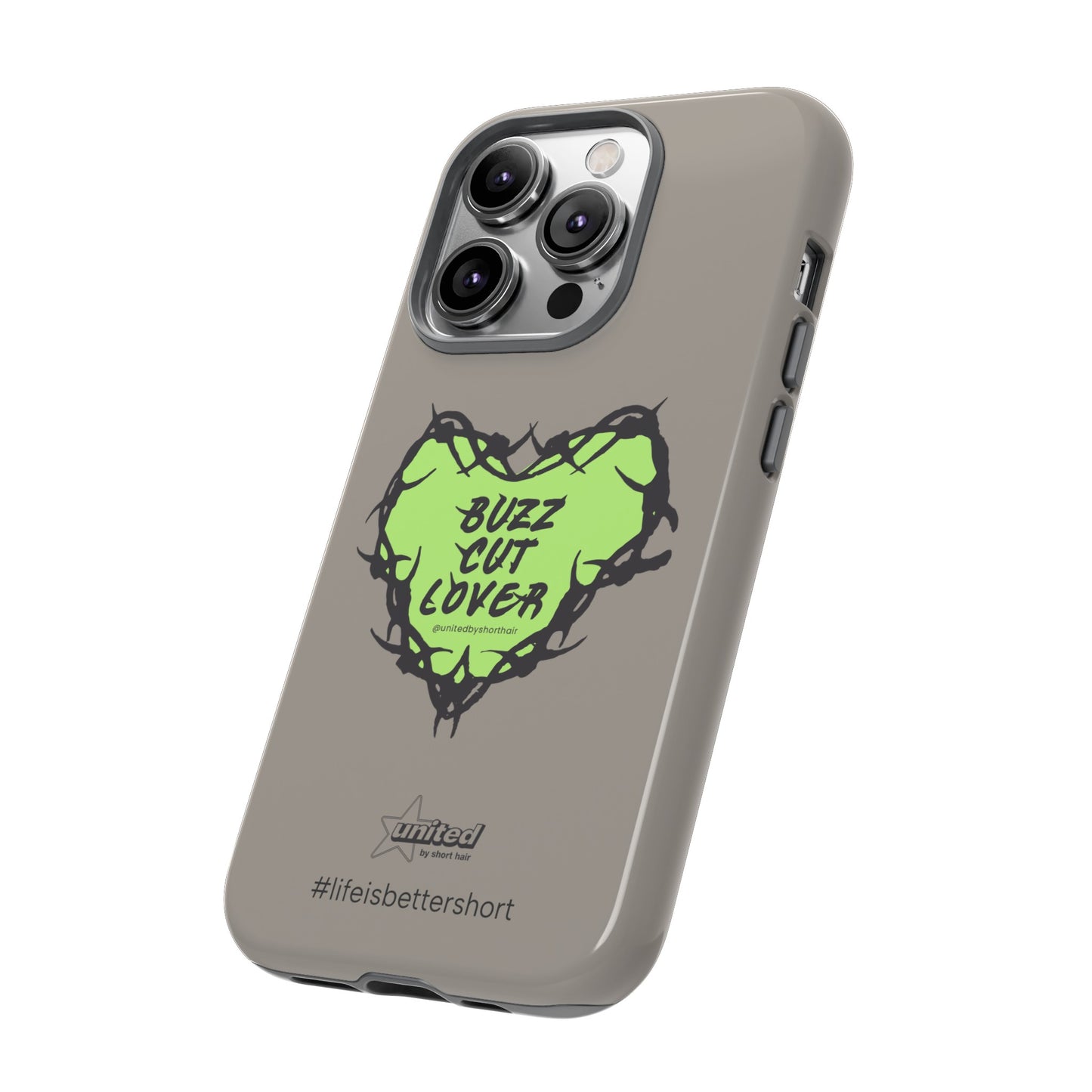 Buzz Cut Lover iPhone Case | Greige