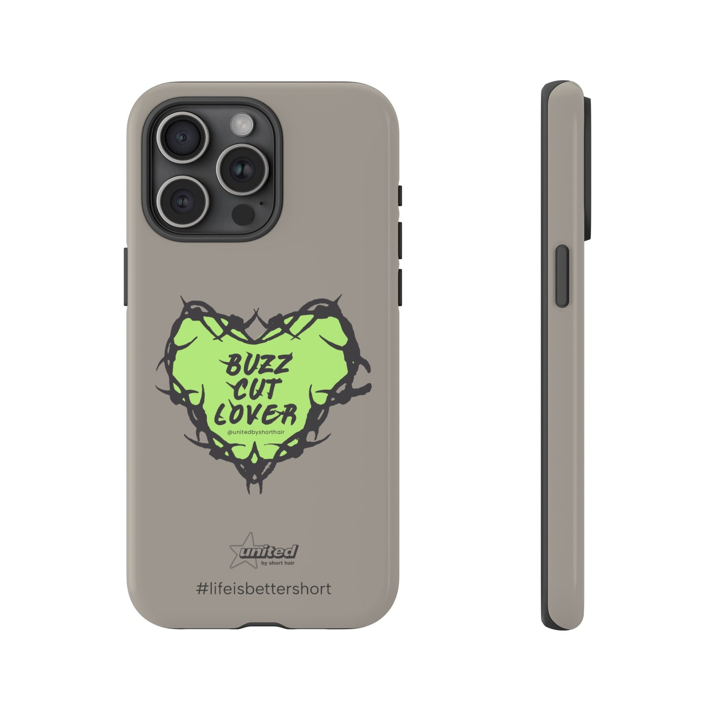 Buzz Cut Lover iPhone Case | Greige