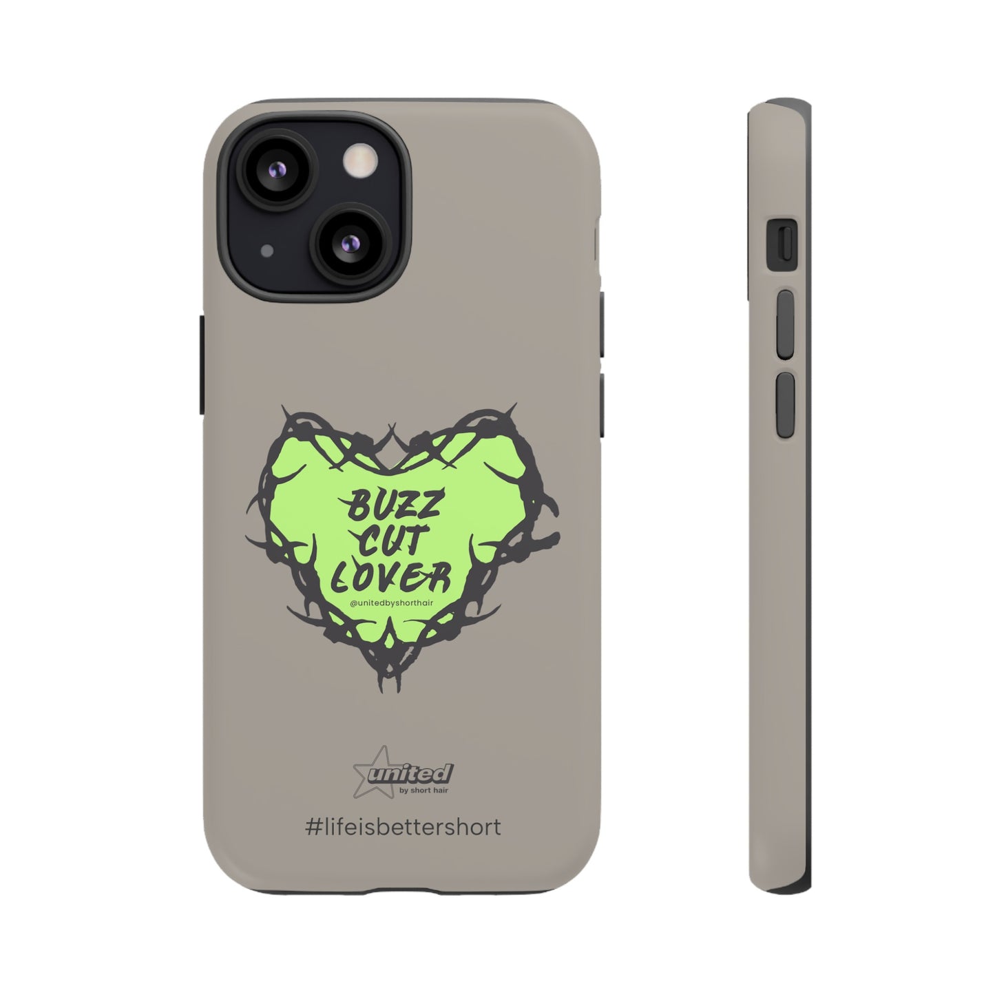 Buzz Cut Lover iPhone Case | Greige