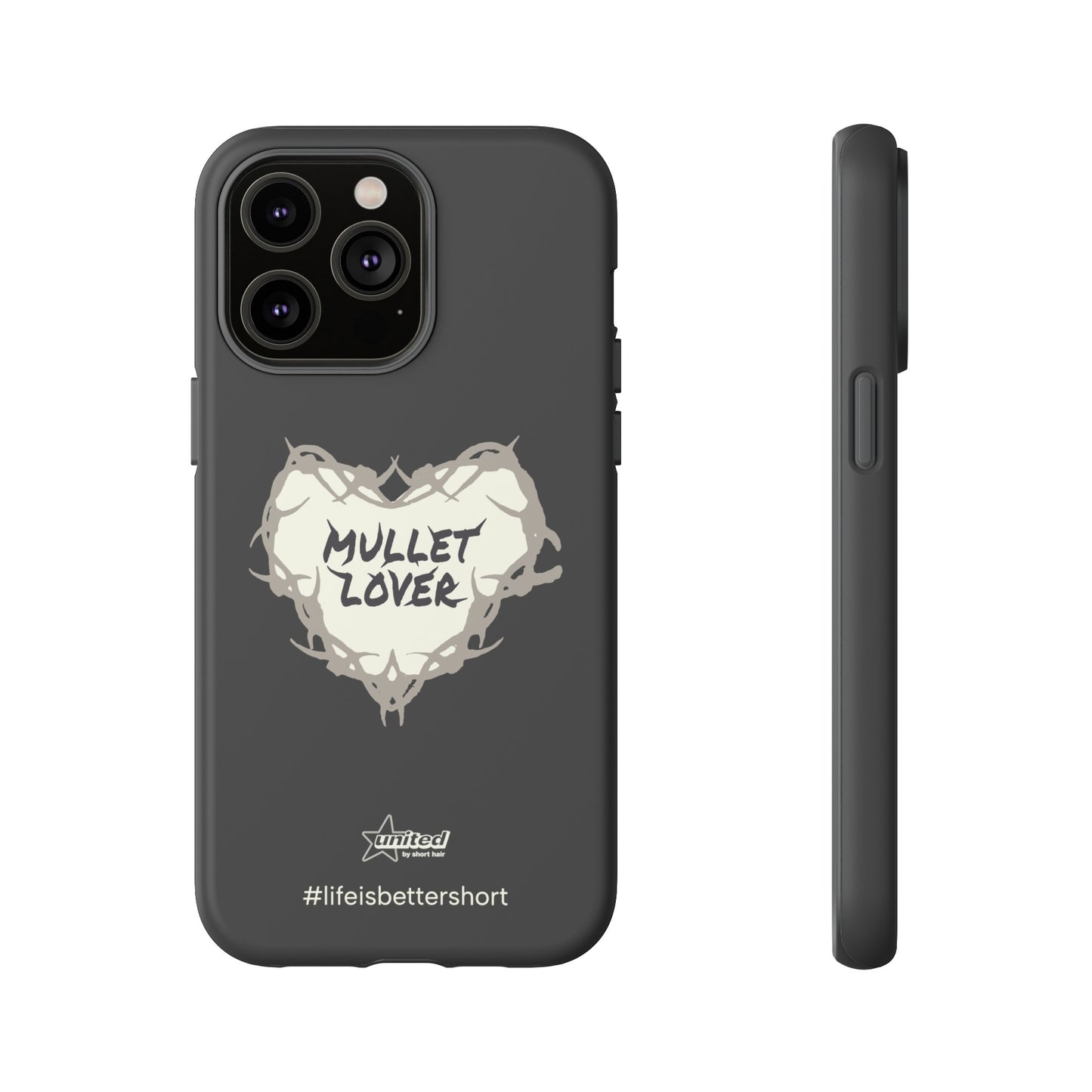 Mullet Lover iPhone Case | Charcoal