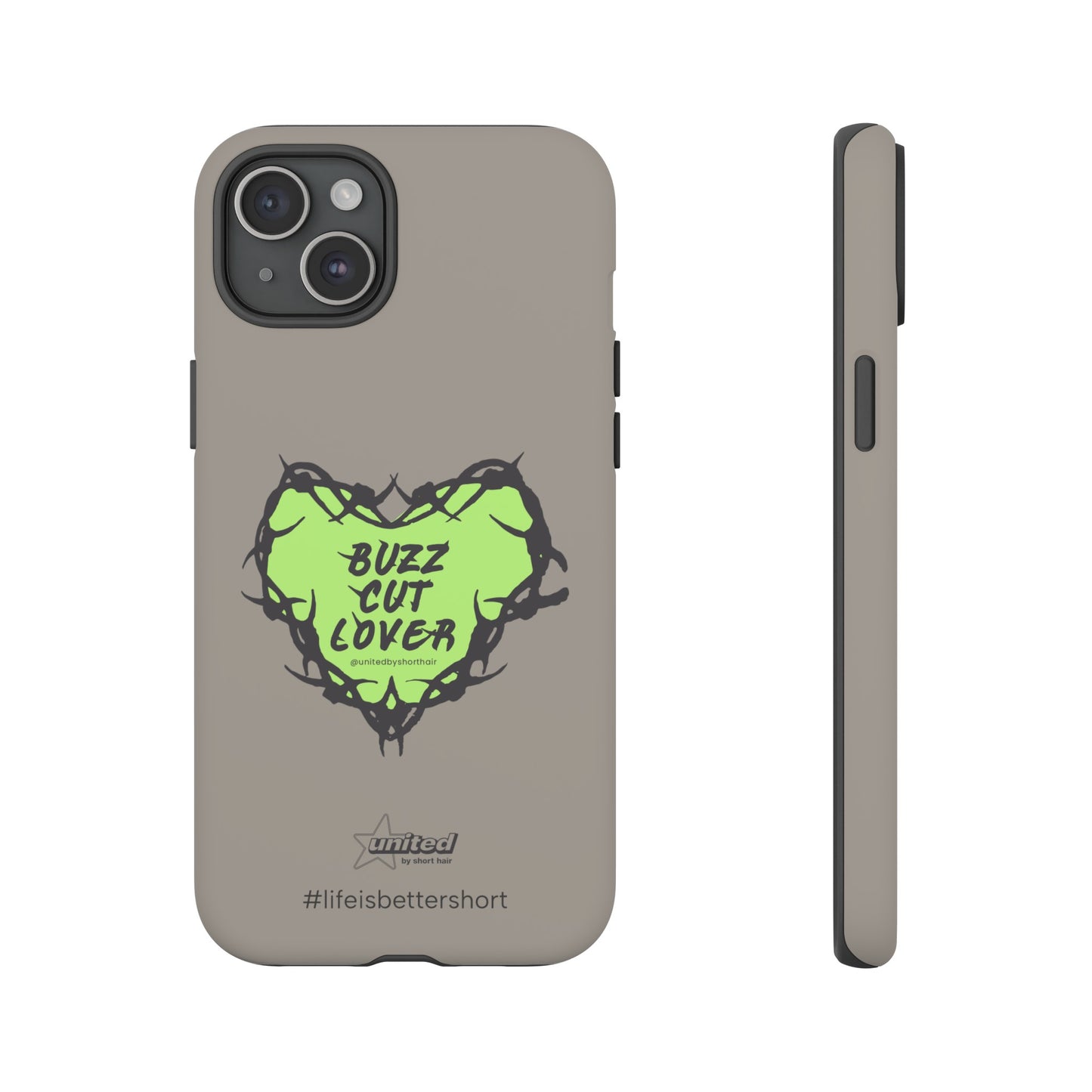 Buzz Cut Lover iPhone Case | Greige