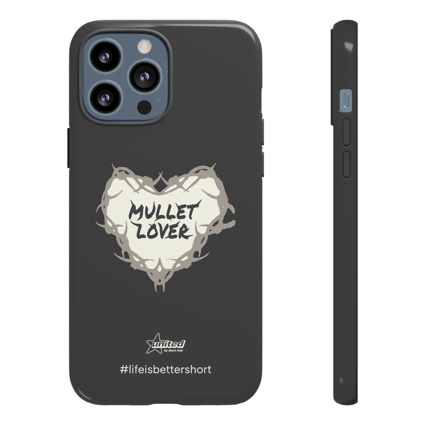 Mullet Lover iPhone Case | Charcoal