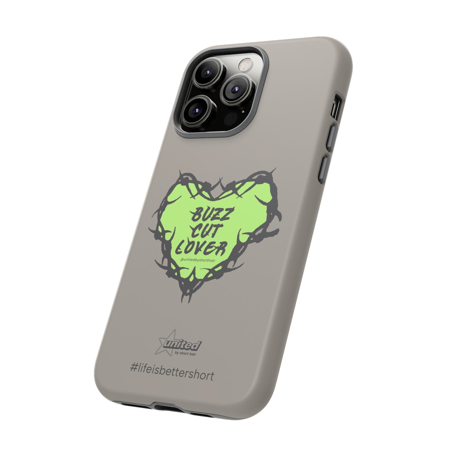 Buzz Cut Lover iPhone Case | Greige