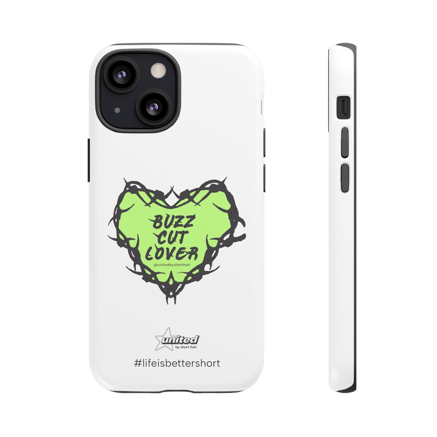 Buzz Cut Lover iPhone Case | White