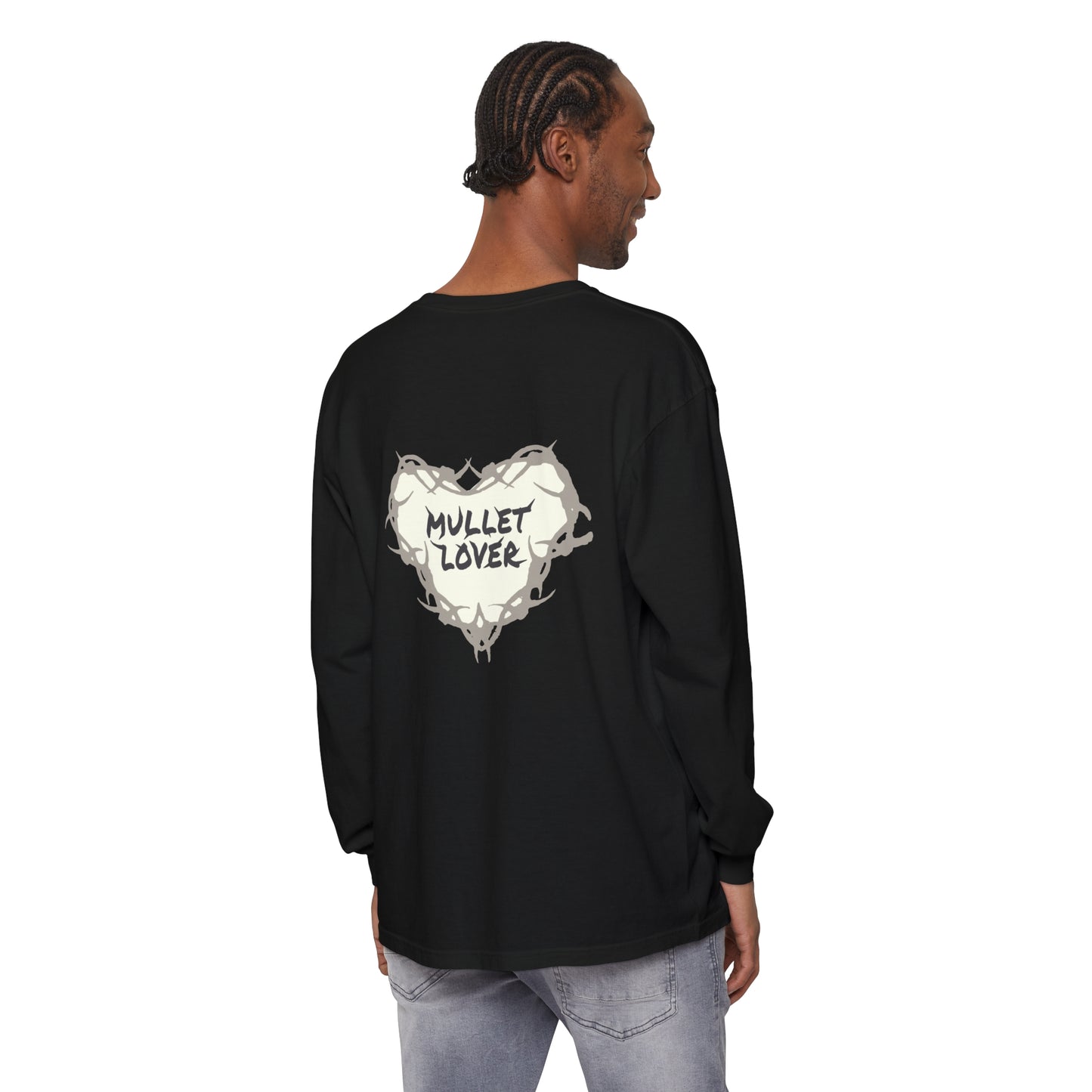 Mullet Lover Garment-dyed Long Sleeve T-Shirt