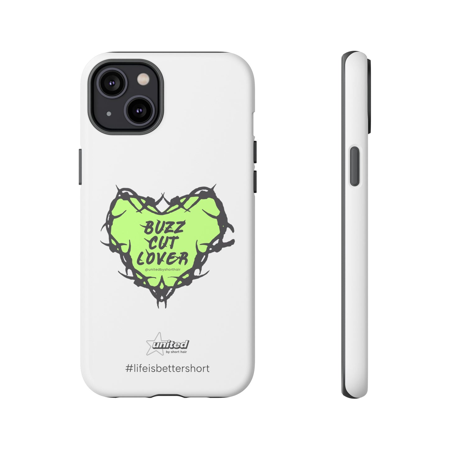 Buzz Cut Lover iPhone Case | White