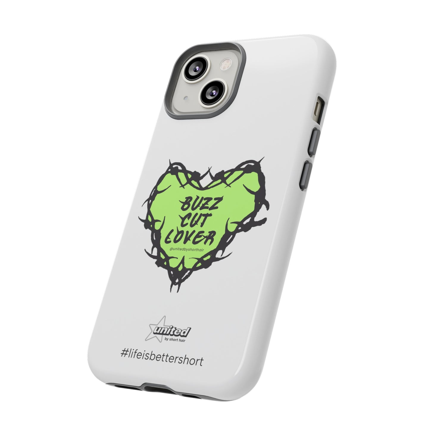 Buzz Cut Lover iPhone Case | White